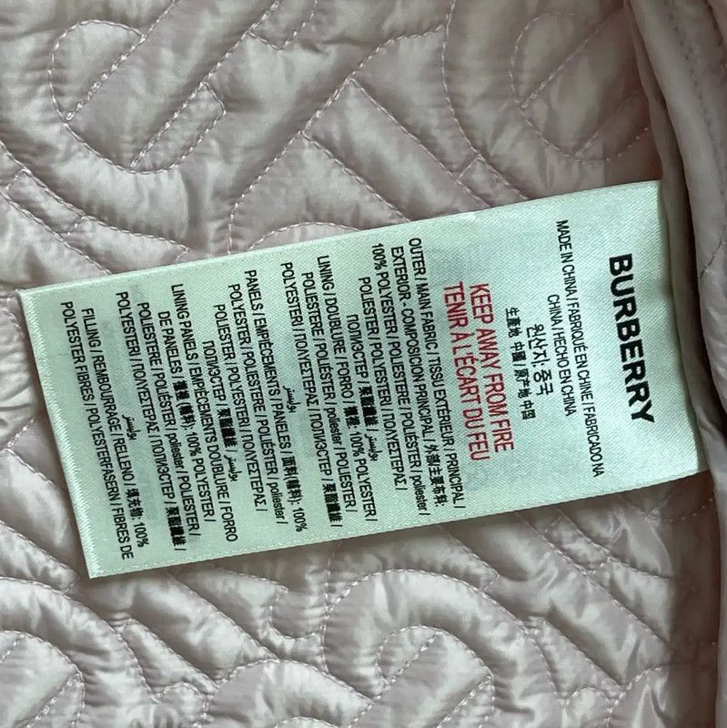 Burberry Pink Quilted Cotton Jacket for Women