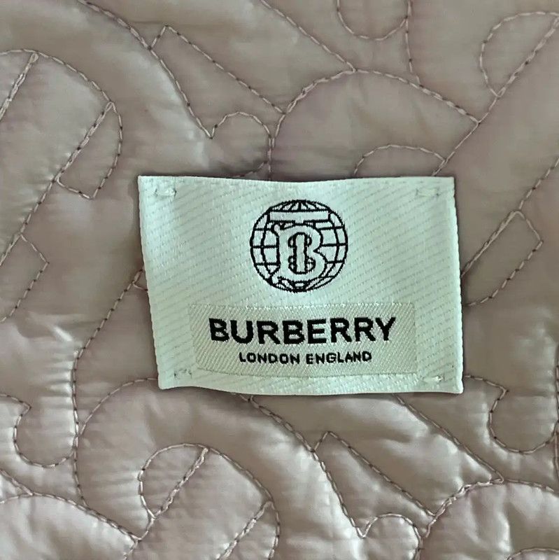 Burberry Pink Quilted Cotton Jacket for Women
