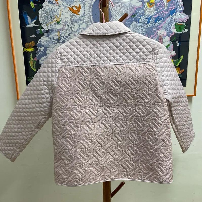 Burberry Pink Quilted Cotton Jacket for Women