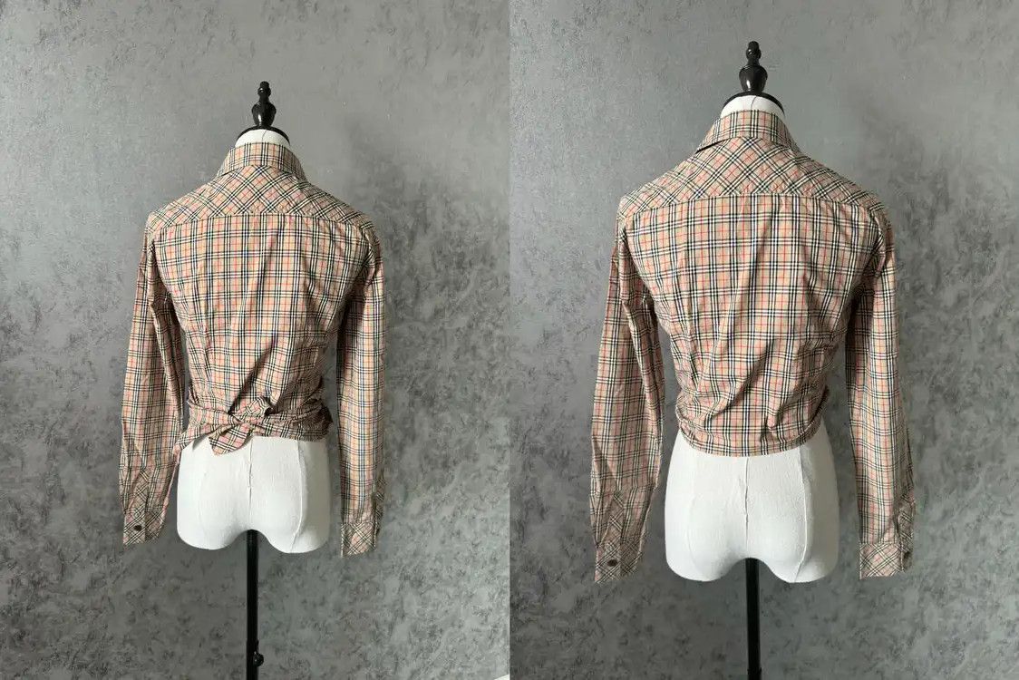 Burberry Burberry Khaki Long Sleeve Cropped Shirt Size M / US 6-8 / IT 42-44 - 3 Thumbnail