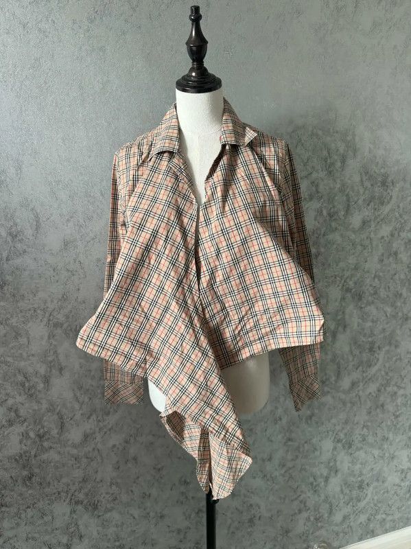 Burberry Burberry Khaki Long Sleeve Cropped Shirt Size M / US 6-8 / IT 42-44 - 5 Thumbnail
