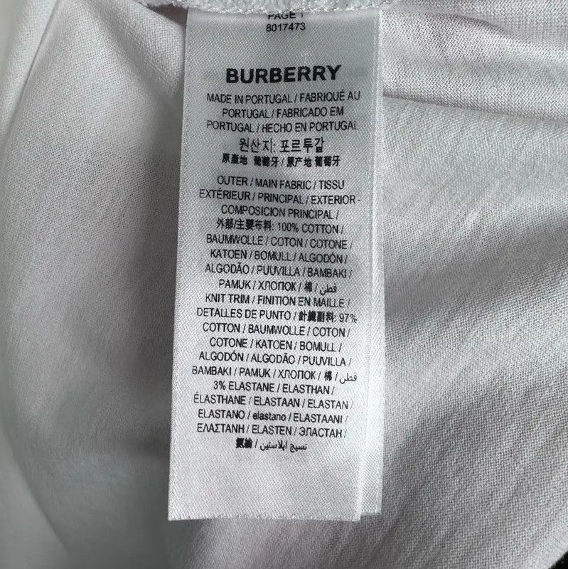 Burberry Burberry White Cotton Short Sleeve T-Shirt Size XXS / US 00 / IT 34 - 5 Thumbnail