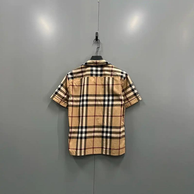 Burberry Burberry Summer Khaki Check Short Sleeve Shirt Size S / US 4 / IT 40 - 3 Thumbnail