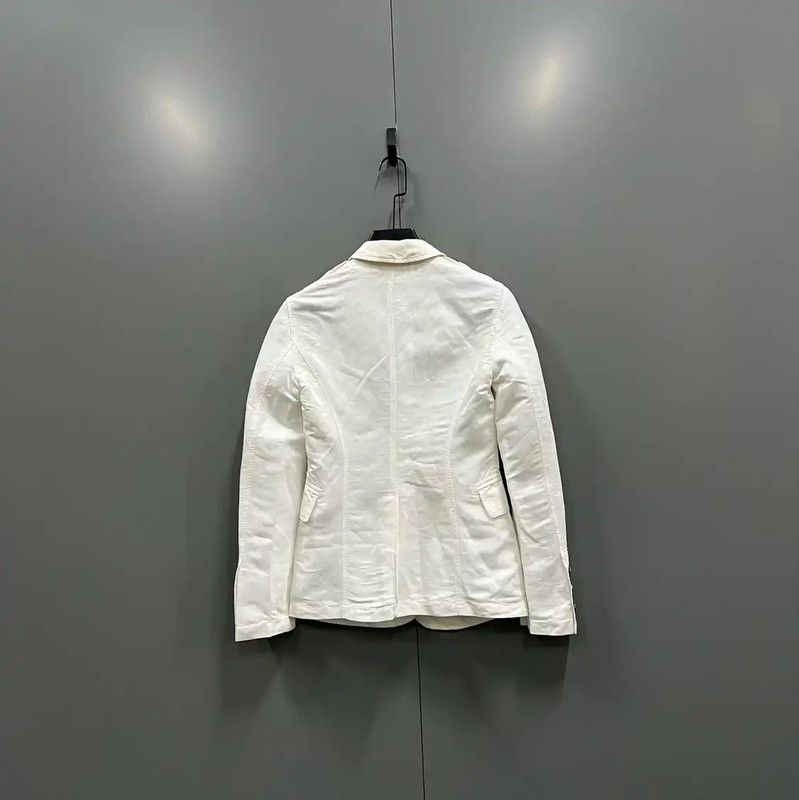 Burberry Burberry Women's White Cotton Spring Jacket Size ONE SIZE - 2 Thumbnail