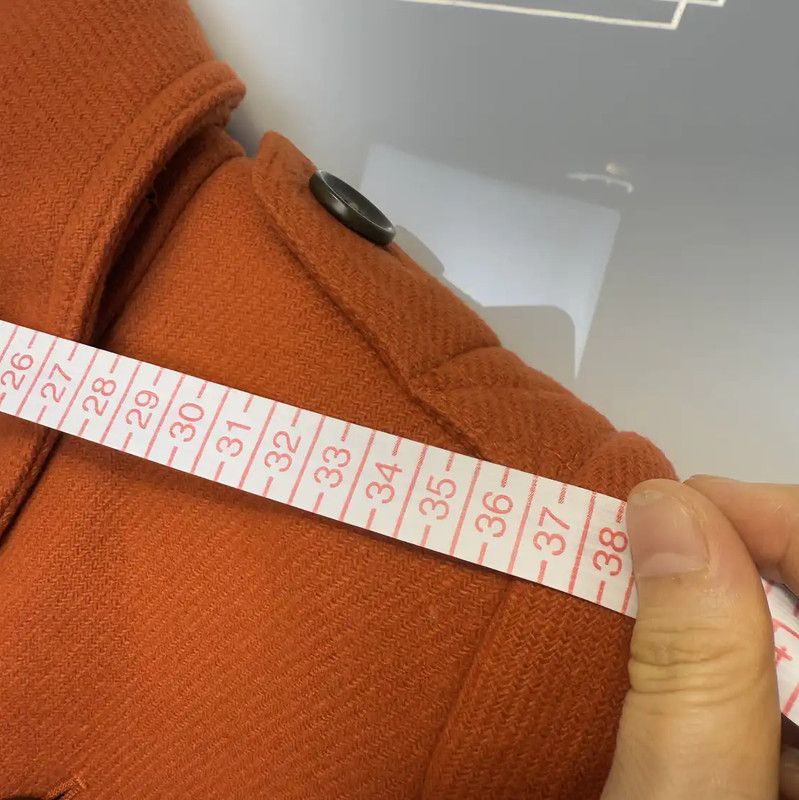 Burberry Burberry Orange Cotton Long Coat for Women Size S / US 4 / IT 40 - 7 Thumbnail