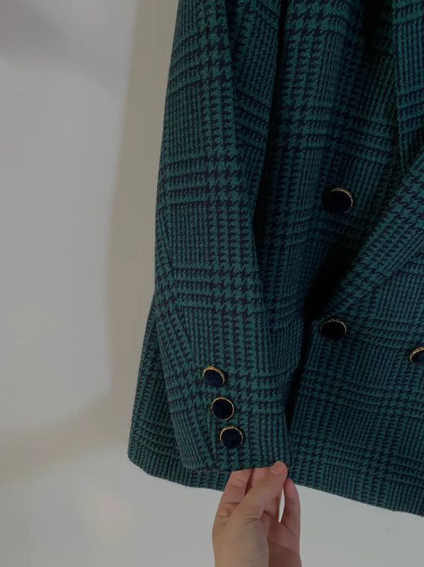 Burberry Burberry Green Wool Dress for Women Size L / US 10 / IT 46 - 2 Thumbnail