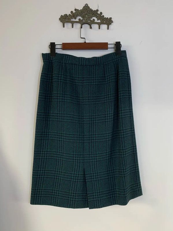 Burberry Burberry Green Wool Dress for Women Size L / US 10 / IT 46 - 7 Thumbnail