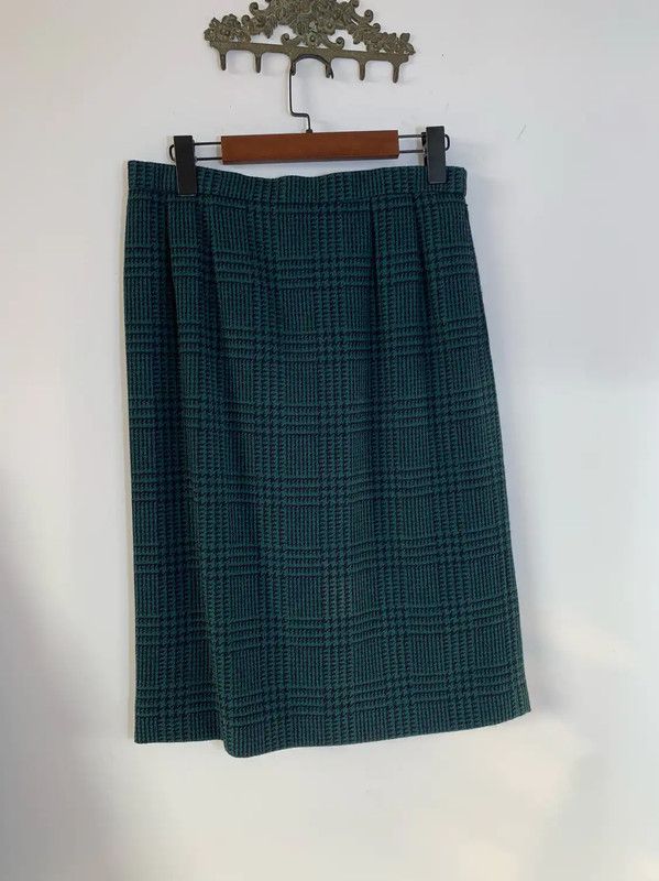 Burberry Burberry Green Wool Dress for Women Size L / US 10 / IT 46 - 6 Thumbnail