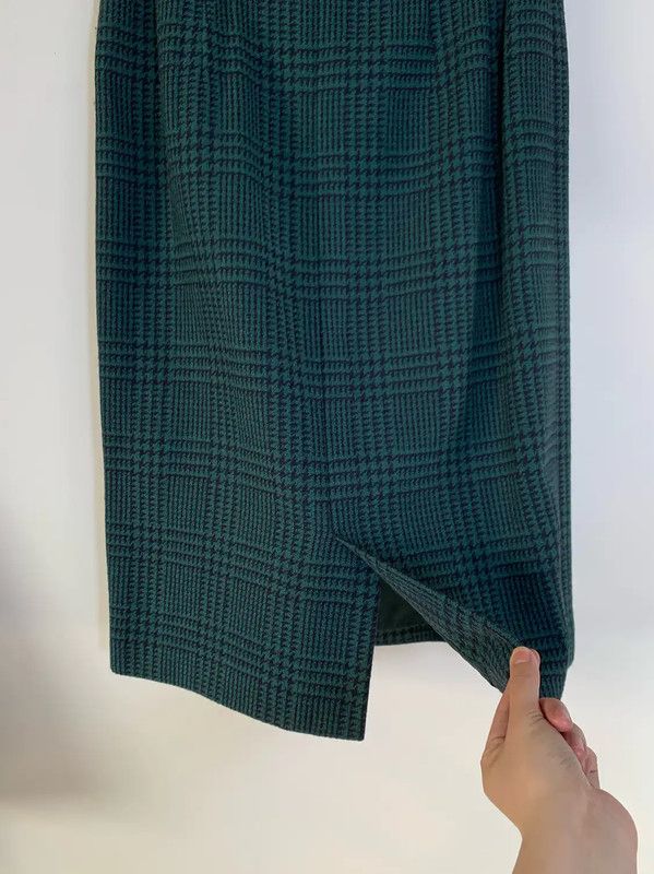Burberry Burberry Green Wool Dress for Women Size L / US 10 / IT 46 - 8 Thumbnail