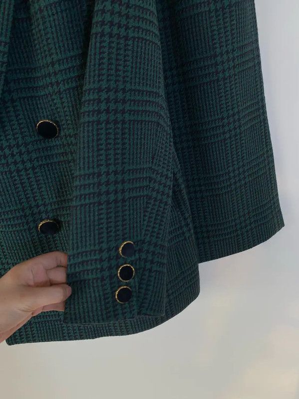 Burberry Burberry Green Wool Dress for Women Size L / US 10 / IT 46 - 3 Thumbnail