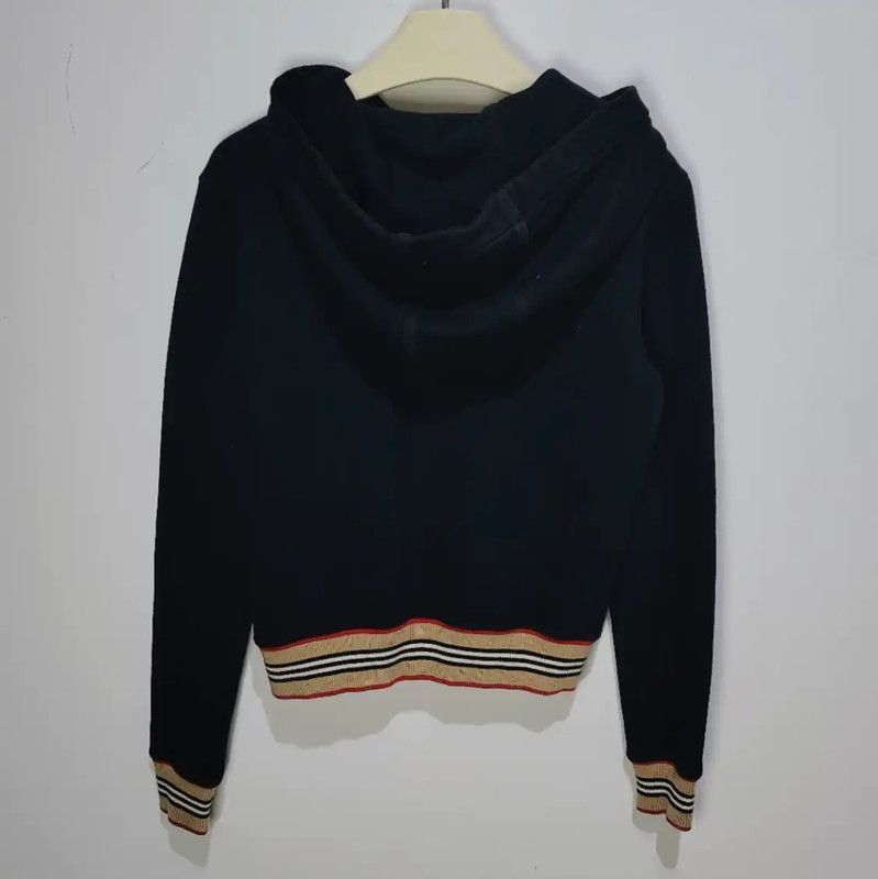 Burberry Burberry Black Cotton Women's Hoodie Size XS / US 0-2 / IT 36-38 - 2 Thumbnail