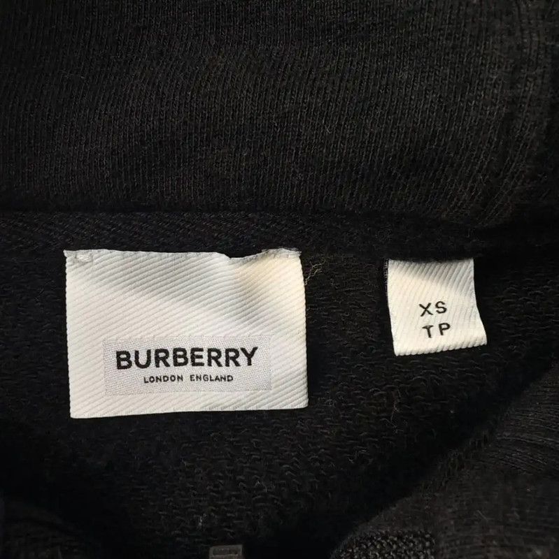 Burberry Burberry Black Cotton Women's Hoodie Size XS / US 0-2 / IT 36-38 - 3 Thumbnail