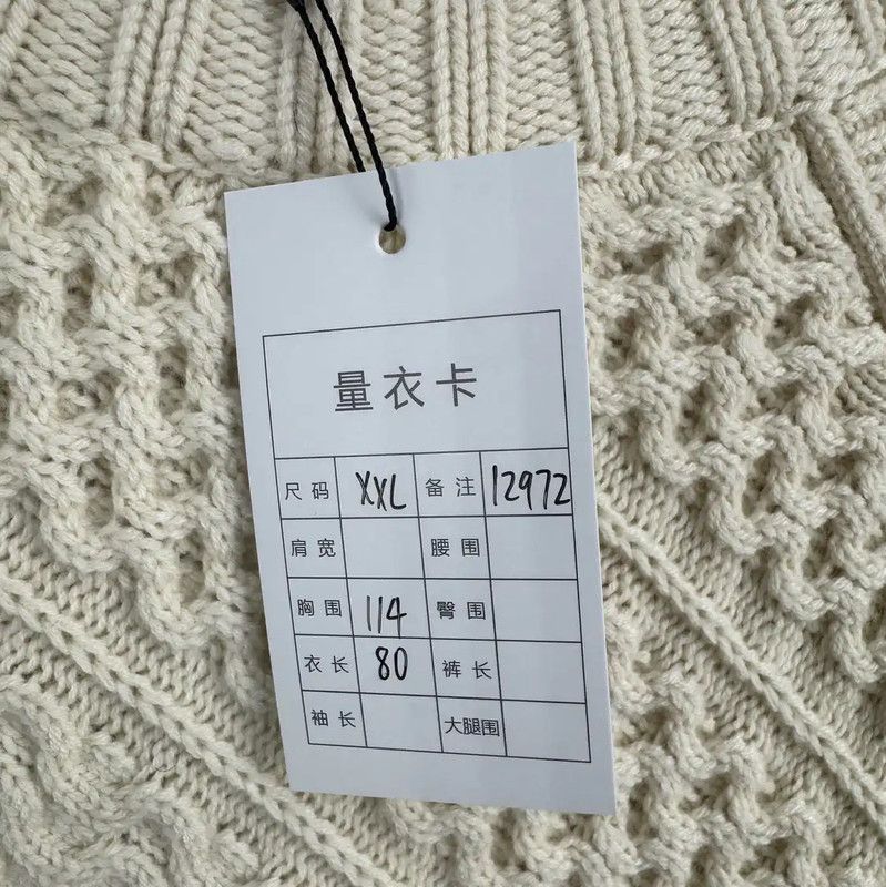 Burberry Burberry Women's Knit Sweater in Ivory Size XXL / US 16-18 / IT 52-54 - 5 Thumbnail