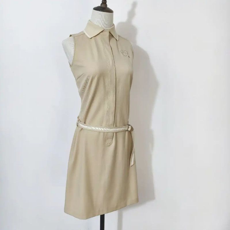 Burberry Burberry Women's Summer Khaki Cotton Dress Size M / US 6-8 / IT 42-44 - 4 Thumbnail
