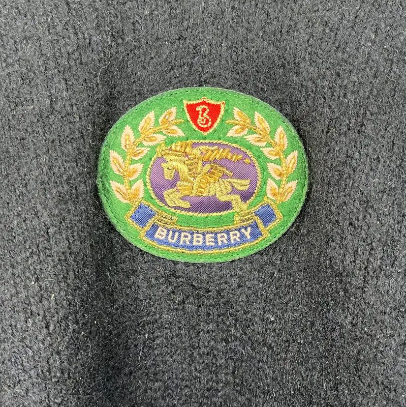 Burberry Burberry Navy Sweater with Green Stripes Size XL / US 12-14 / IT 48-50 - 3 Thumbnail
