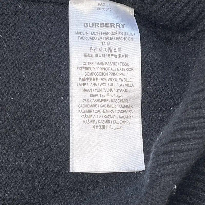 Burberry Burberry Black Knit Sweater with Deer Design Size XS / US 0-2 / IT 36-38 - 8 Thumbnail