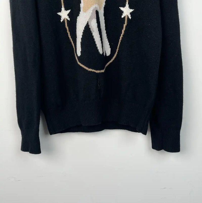 Burberry Burberry Black Knit Sweater with Deer Design Size XS / US 0-2 / IT 36-38 - 3 Thumbnail