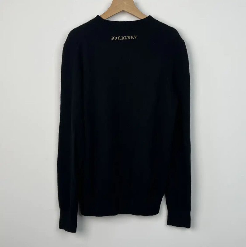 Burberry Burberry Black Knit Sweater with Deer Design Size XS / US 0-2 / IT 36-38 - 2 Thumbnail