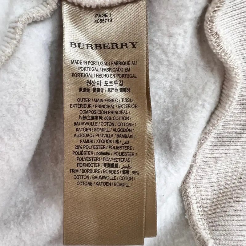 Burberry Burberry Grey Cotton Blend Women's Sweatshirt Size M / US 6-8 / IT 42-44 - 5 Thumbnail