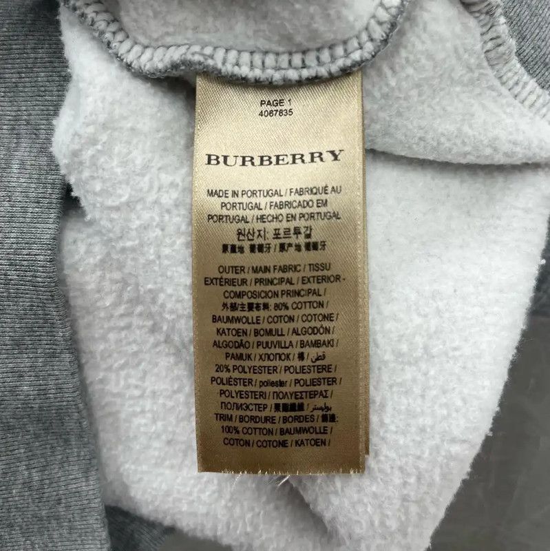 Burberry Burberry Gray Women's Hoodie Medium Size Size S / US 4 / IT 40 - 4 Thumbnail