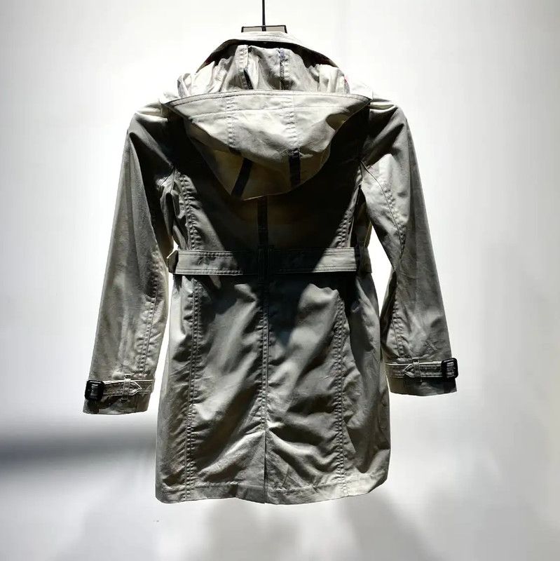 Burberry Burberry Khaki Cotton Trench Coat for Women Size M / US 6-8 / IT 42-44 - 2 Thumbnail