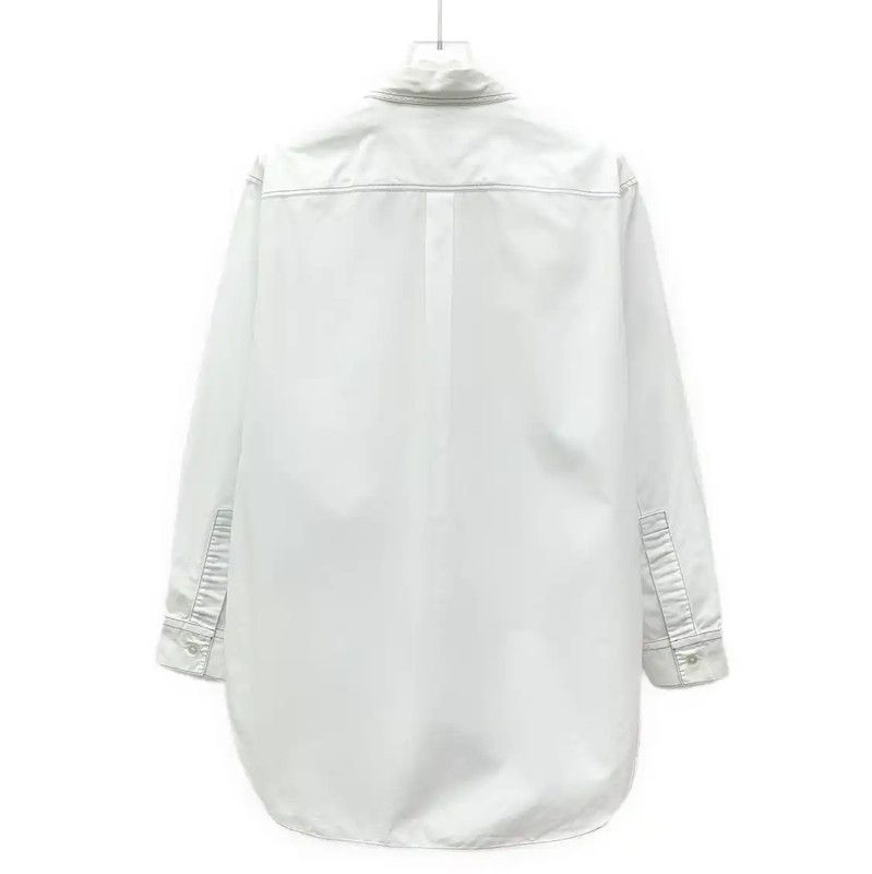 Burberry Burberry White Cotton Women's Dress Shirt Size XXS / US 00 / IT 34 - 2 Thumbnail