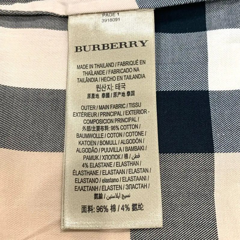 Burberry Burberry Colorblock Cotton Shirt for Women Size XS / US 0-2 / IT 36-38 - 6 Thumbnail