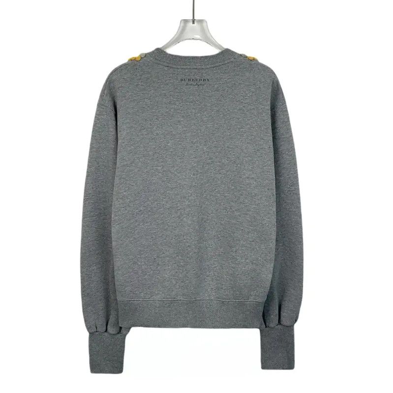 Burberry Burberry Gray Cotton Women's Sweatshirt Size M / US 6-8 / IT 42-44 - 2 Thumbnail