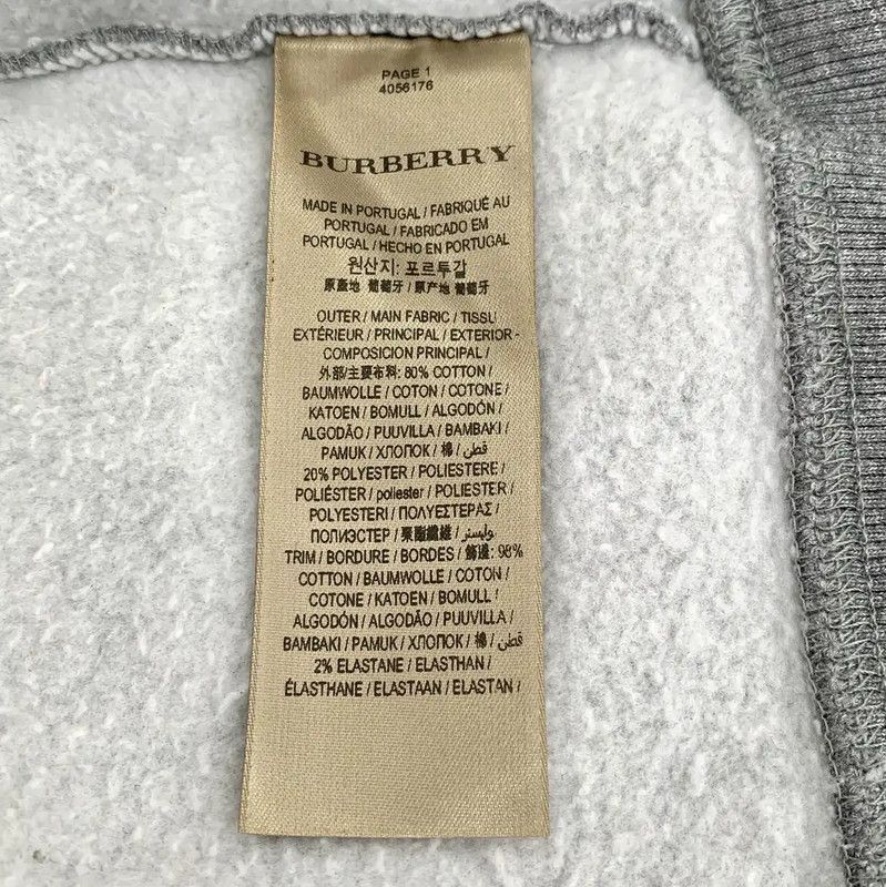 Burberry Burberry Gray Cotton Women's Sweatshirt Size M / US 6-8 / IT 42-44 - 6 Thumbnail