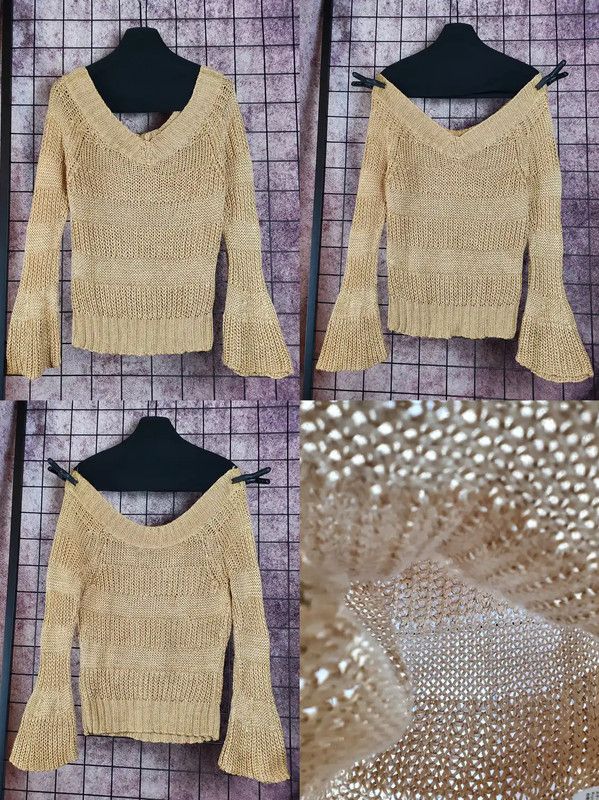 Burberry Burberry Brown V-Neck Long Sleeve Knit Sweater Size S / US 4 / IT 40 - 3 Thumbnail