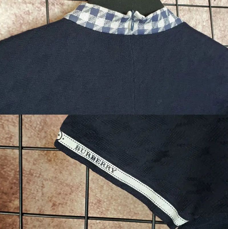 Burberry Burberry Women's Navy Cotton Knitted Sweater Size M / US 6-8 / IT 42-44 - 7 Thumbnail