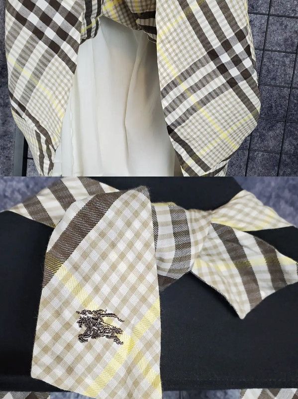 Burberry Burberry Summer Khaki Check Dress Size S Size S / US 4 / IT 40 - 5 Thumbnail