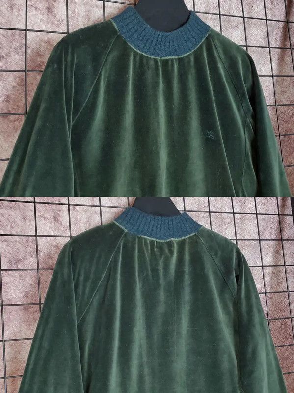Burberry Burberry Green Embroidered Cotton Blend Sweatshirt Size L / US 10 / IT 46 - 3 Thumbnail