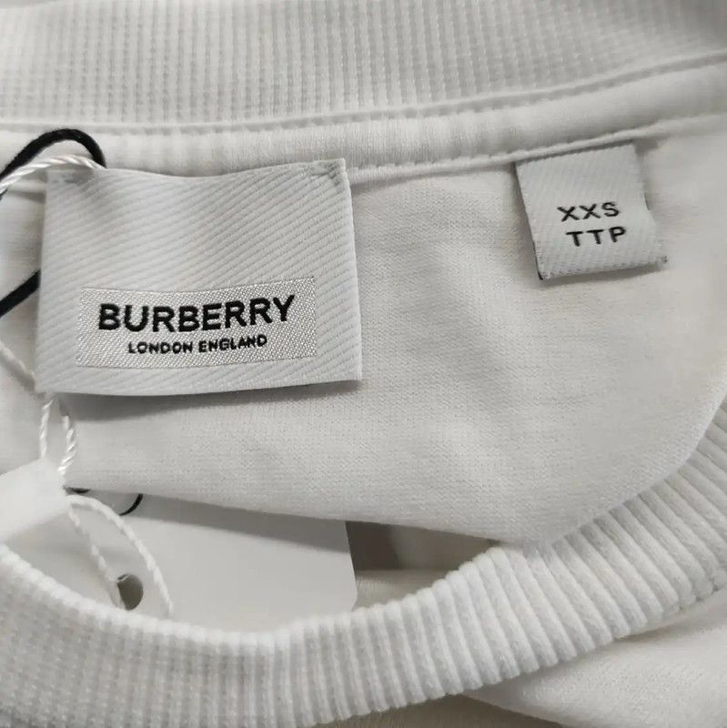 Burberry Burberry Summer White Cotton T-Shirt Size XXS / US 00 / IT 34 - 3 Thumbnail