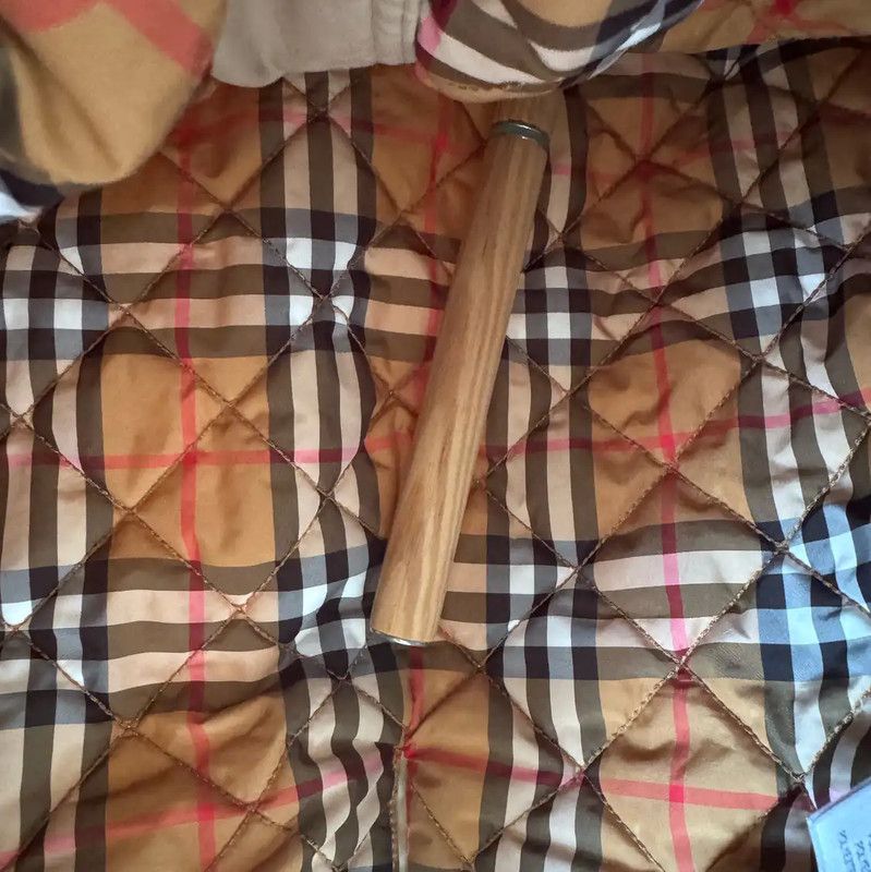 Burberry Burberry Khaki Cotton Winter Mid-Length Coat Size M / US 6-8 / IT 42-44 - 4 Thumbnail