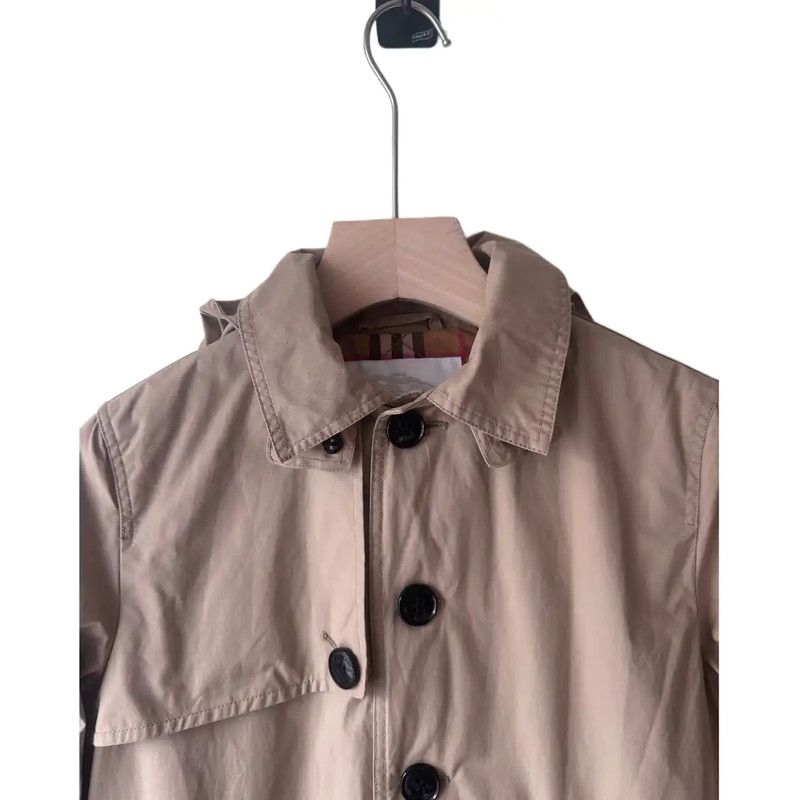 Burberry Burberry Khaki Cotton Winter Mid-Length Coat Size M / US 6-8 / IT 42-44 - 6 Thumbnail