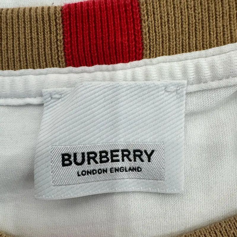 Burberry Burberry White Cotton Long Sleeve T-shirt Size L / US 10 / IT 46 - 5 Thumbnail
