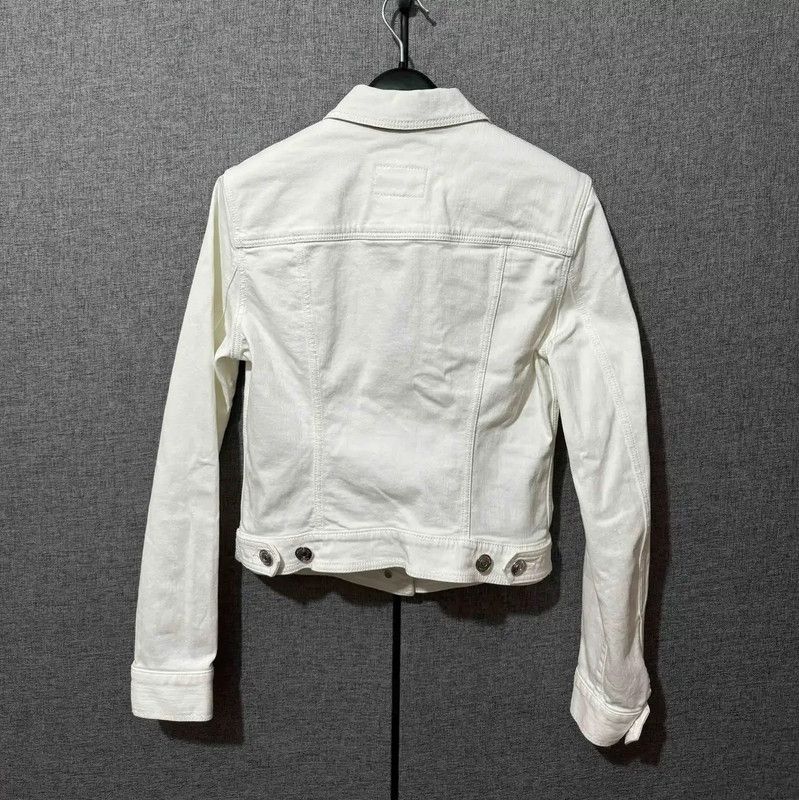 Burberry Burberry White Cotton Embroidered Jacket Size S / US 4 / IT 40 - 2 Thumbnail