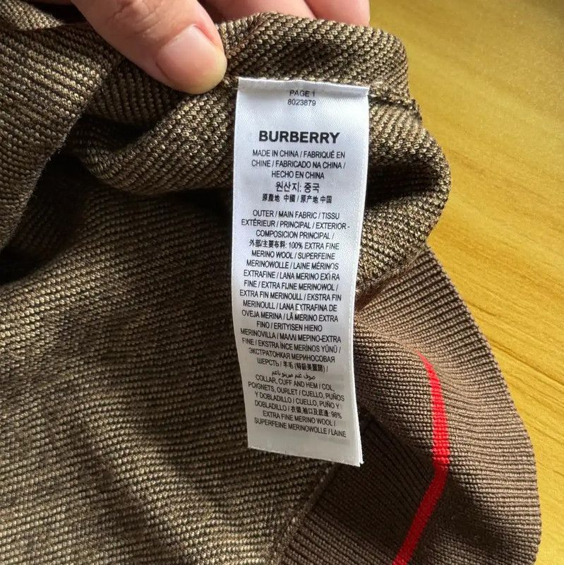 Burberry Burberry Brown Knitted Sweater for Women Size M / US 6-8 / IT 42-44 - 5 Thumbnail