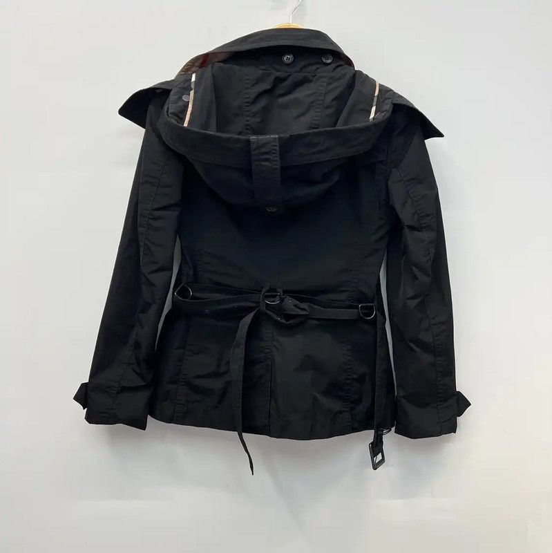 Burberry Burberry Women's Black Polyurethane Trench Coat Size M / US 6-8 / IT 42-44 - 2 Thumbnail