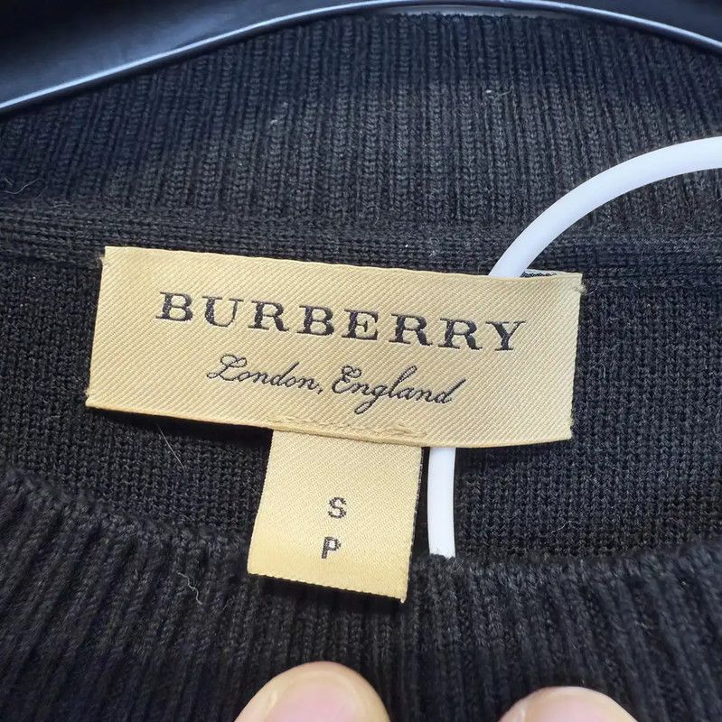 Burberry Burberry Black Logo Long Sleeve Knit Top Size S / US 4 / IT 40 - 4 Thumbnail