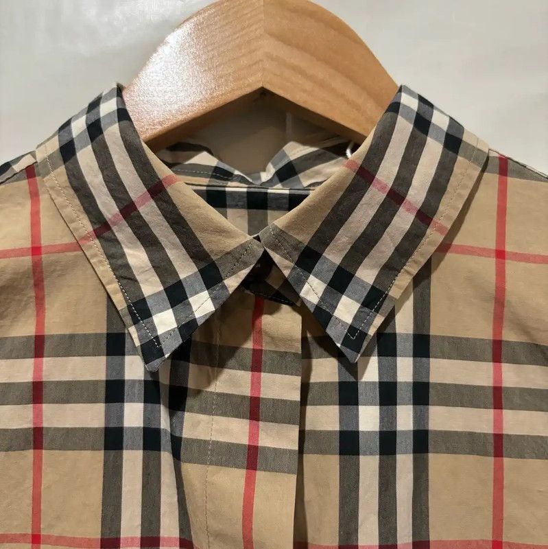 Burberry Burberry Summer Khaki Check Short Sleeve Shirt Size XS / US 0-2 / IT 36-38 - 3 Thumbnail