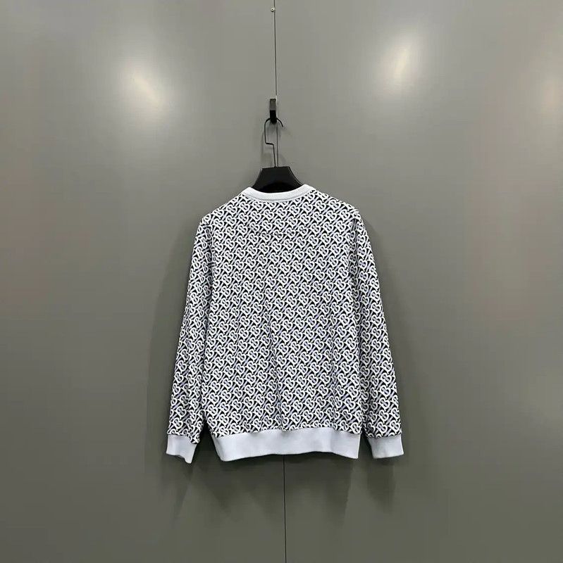 Burberry Burberry Blue Cotton Logo Long Sleeve Sweatshirt Size M / US 6-8 / IT 42-44 - 2 Thumbnail