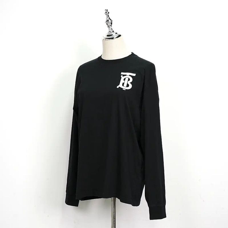 Burberry Burberry Black Logo Long Sleeve Sweatshirt for Women Size XS / US 0-2 / IT 36-38 - 3 Thumbnail