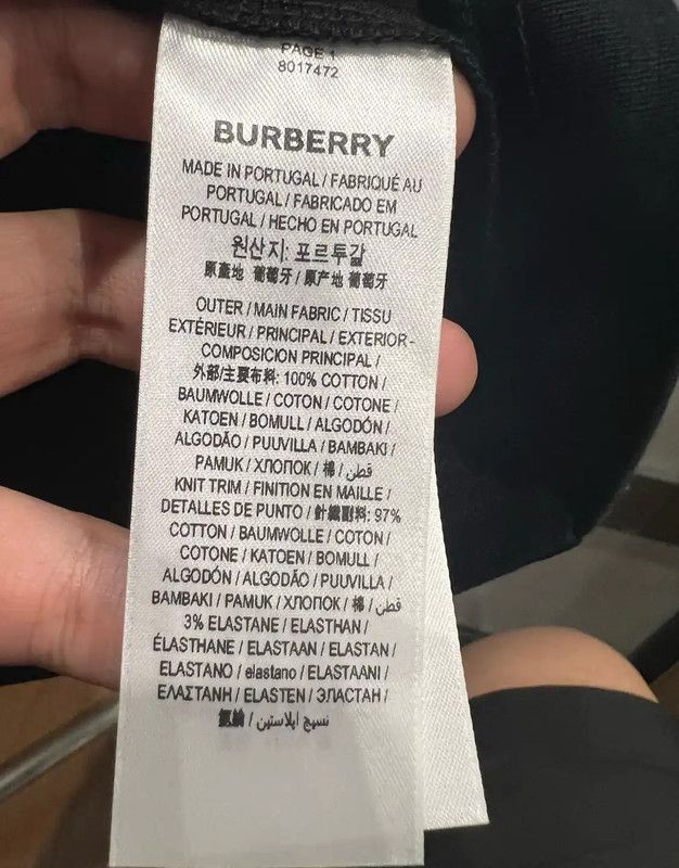 Burberry Burberry Black Cotton T-shirt for Women Size XS / US 0-2 / IT 36-38 - 4 Thumbnail