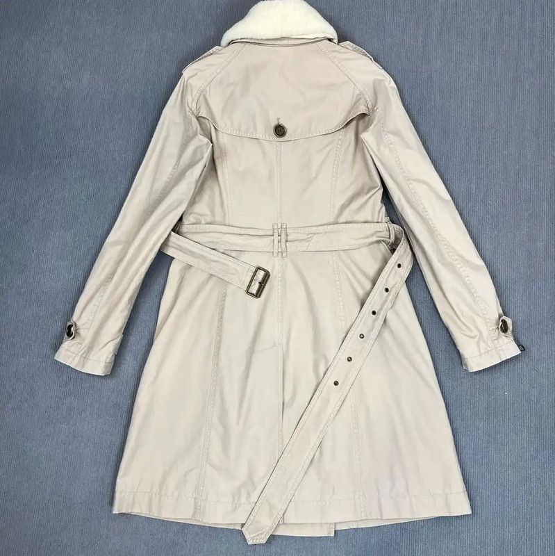 Burberry Burberry Gray Cotton Women's Trench Coat XS Size XS / US 0-2 / IT 36-38 - 2 Thumbnail