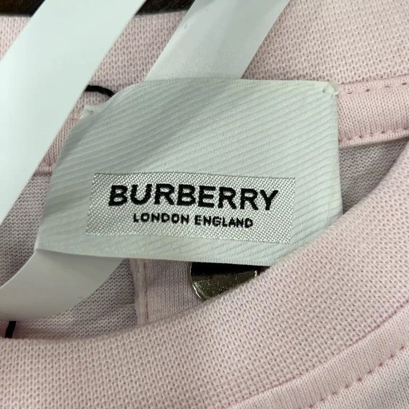 Burberry Burberry White Cotton Short Sleeve Sweatshirt Size M / US 6-8 / IT 42-44 - 5 Thumbnail