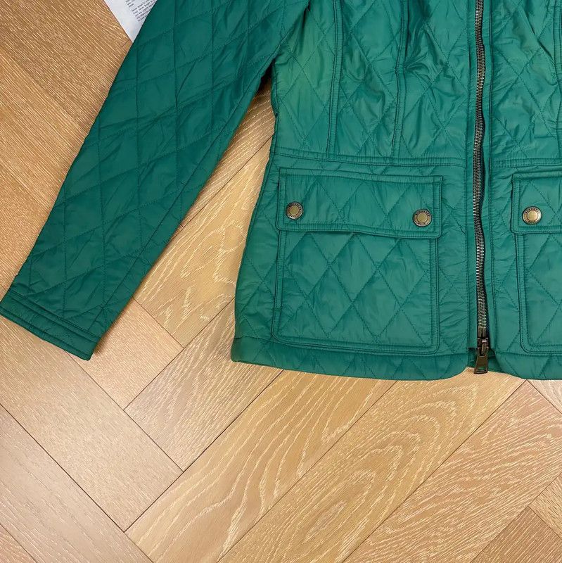 Burberry Burberry Green Women's Cotton Jacket Size S / US 4 / IT 40 - 6 Thumbnail