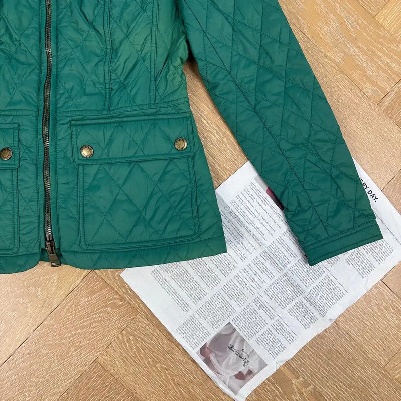 Burberry Burberry Green Women's Cotton Jacket Size S / US 4 / IT 40 - 3 Thumbnail