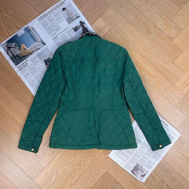Burberry Burberry Green Women's Cotton Jacket Size S / US 4 / IT 40 - 2 Thumbnail